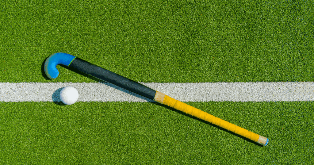 Hockey Ball and Stick on Astro Turf