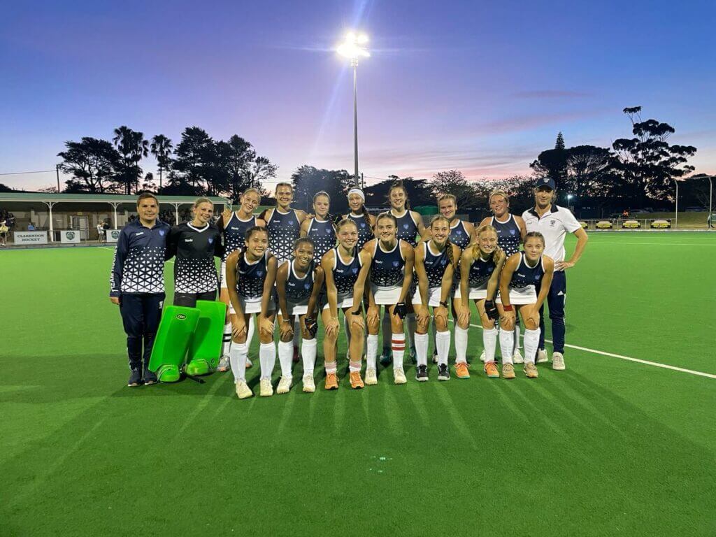 The Rhenish first team hockey girls at the Greg Belling Hockey Festival in East London. Photo: Rhenish Girls High