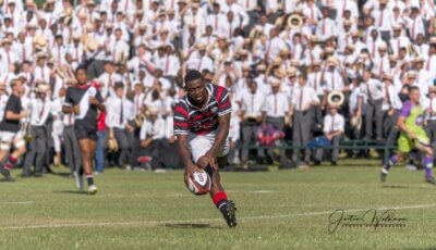 Maritzburg College's fullback Luyanda Kunene was a counterattacking nightmare for Clifton College. Photo: Justin Waldman Sports Photography.