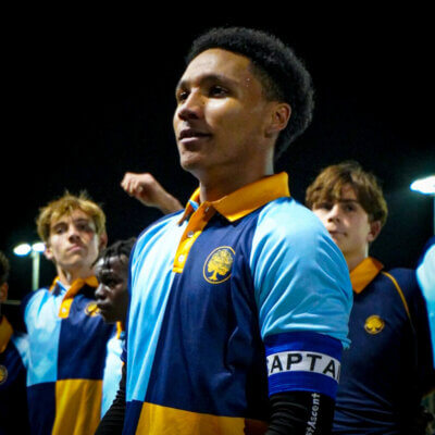 Rondebosch Boys High captain, Hilton Lima after his side defeated Paul Roos (1-0) at home on the 12th of April 2024