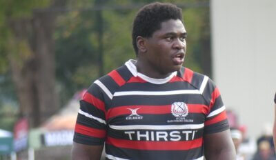 He may be an intimidating sight to some, but "Rambo" Kubheka, while a force to be reckoned with on the field, is a gentleman off of it.