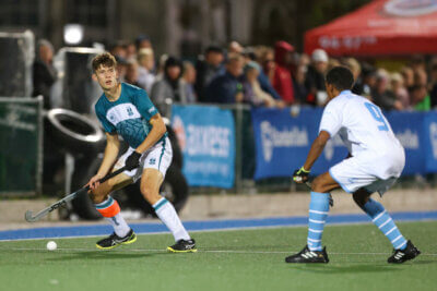 Garsfontein in action against Grey High in the 3rd/4th play-off match at the 2024 Hibbert Shield. Grey won the encounter 4-1. Photo: Karl Seebach