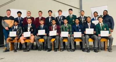 The Boland u18 A squad during their capping ceremony. Photo supplied.
