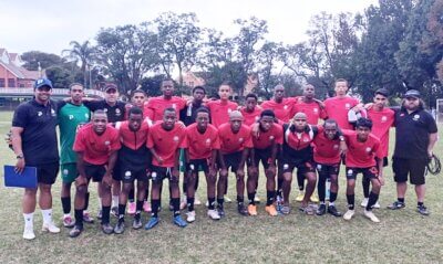 The Maritzburg College 1st football squad. 