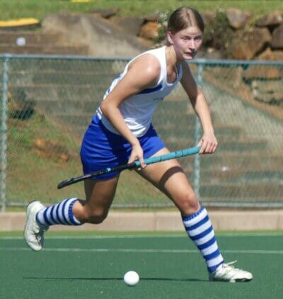 Jamie Da Silva scored St Mary's DSG's second goal in a convincing 4-0 win over Durban Girls' College in the final of the St Anne's Cup.