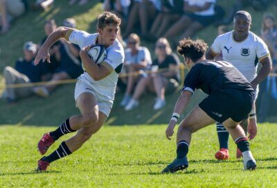 Saints' scrumhalf Matthew Fick owns an outstanding all-round game, which is ideally suited to the attacking identity of the team. Photo: Justin Waldman Sports Photography.