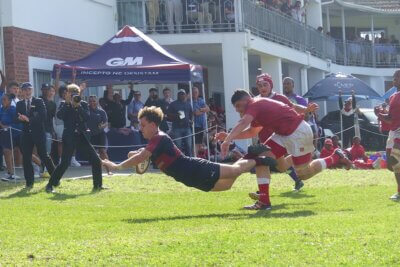 Centre Blake Allbon dived over for two tries for Westville.
