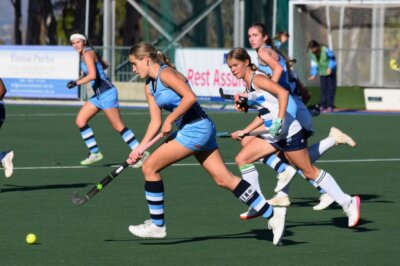 Springfield's captain, Kate Opperman on the ball. Photo credits: Springfield Convent School.