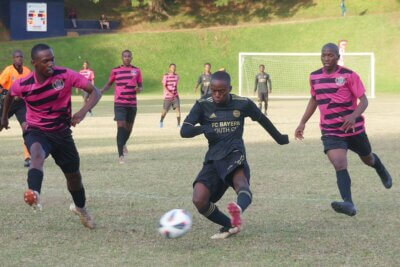 This strike, only two minutes into the final, set Nqabalazulu on their way to the Kloof High Football Tournament Cup title.