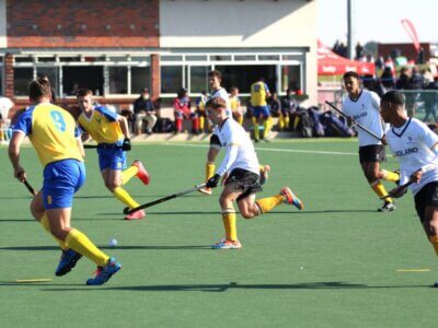 Boland B's Barend Geldenhuys in action for his side during the 2024 SASHOC National Week in Bloemfontein.