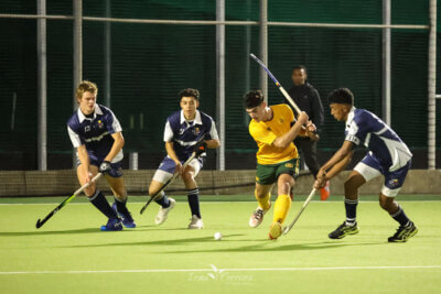Paarl Gim skipper, LD Nel scored one of the goals for his side in their 2-4 defeat against Wynberg Boys High. Photo: Irma Ferreira SPORT & EVENT photography 