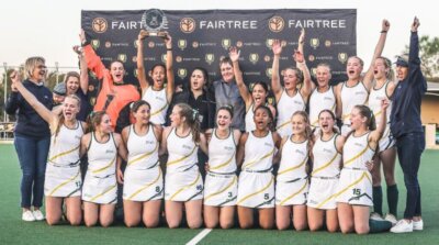 Eunice High School celebrates winning the 2023 Fairtree Super 12 title.