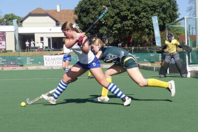 Danville Park Girls' High School put a loss to St Mary's DSG in pool play behind them to upset Saints in the girls' hockey school final.