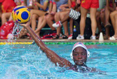 Matipa Karimazondo bagged a brace for Nelson Mandela Bay against Central Gauteng A. Photo: Brad Morgan.