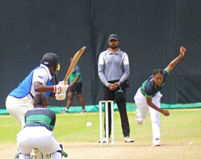A solid bowling and fielding performance from Dr John L Dube limited Bonginhlanhla High to 79/7. Photo: Brad Morgan.