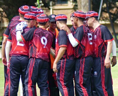 Maritzburg College during a win over Glenwood on Goldstone's during the Schools SA20 KZN Regional Finals. Photo: Brad Morgan.
