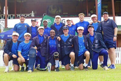 Happy smiles from Northwood after being crowned the KZN champions of the Schools SA20 competition. Photo: Brad Morgan.