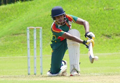 Mishael Gunawardana led the way for Glenwood with both bat and ball. Photo: Brad Morgan.