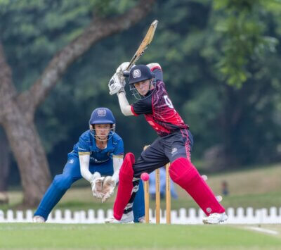 St Charles College kept Maritzburg College to below 100 runs to set themselves up for a 100-ball victory on the ST Charles College Oval on Thursday. Photo: Justin Waldman Sports Photography.