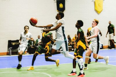 St Charles ran wild against Glenwood, winning by 69 points. Photo: Saysha Baker.