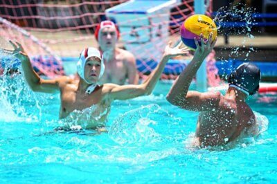 Action from day two of the ITEC Grey College Water Polo Tournament. (Photo: Grey College on Facebook).