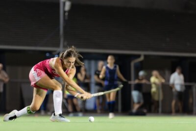 Rhenish Girls High School captain Leah du Plessis scored two goals to lead her side to victory over Eunice on day two of the Synsport Greg Beling Festival. Photo: Supplied by Rhenish on Facebook.