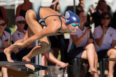 Grace Morris shone for Rhenish in this year's edition of the 4M Swimming gala. Photo: Ray Chaplin