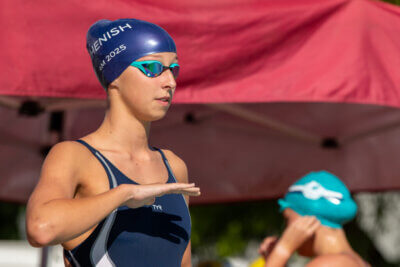 Grace Morris shone for Rhenish at this year's 4M Swimming Gala. Photo: Ray Chaplin Sports Media