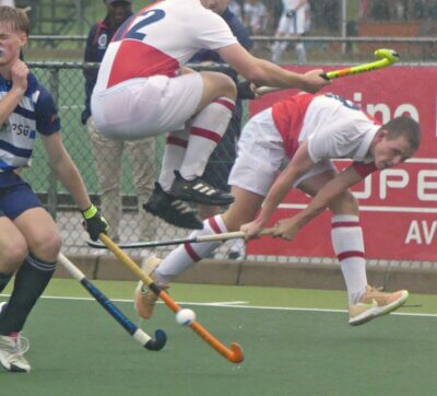 The opening game of the Coastal Cup was a thrilling back-and-forth seven-goal thriller between Michaelhouse and Parel Vallei. Photo: Brad Morgan. 