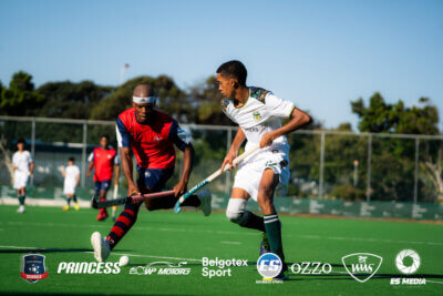 Fairmont High School defeated Hudson Park on day two of the Belgotex Sport Easter Hockey Tournament. Photo: Enhanced Sports/Belgotex Sport