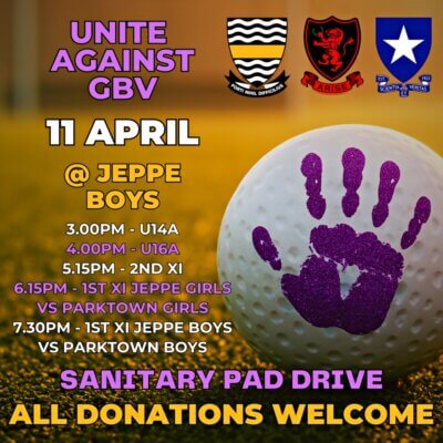 There will be more to Friday's matches than the results as the schools take a stand against gender-based violence.