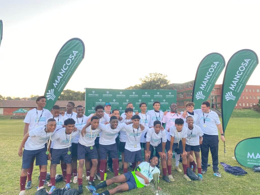 The 2025 Mancosa KZNHSFA Coastal A-League champions, Westville Boys' High School. Photo. Supplied.