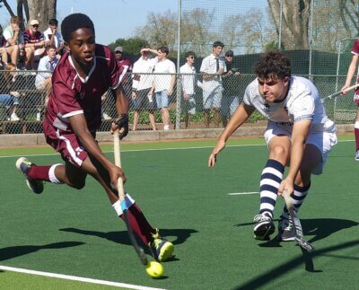 In a fascinating contest, Kearsney's never-say-die spirit was rewarded with a tight victory over a very successful St Stithians team. Photo: Brad Morgan.