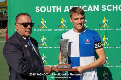 ot only did Jo le Roux captain Western Province to the SASHOC ational Week title, he was also named the Best Defender and included in the SA Schools team. Photo: Teamphoto SA.