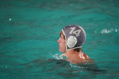 St Alban's College found the going hard on day one of the SACS Water Polo Tournament. Photo: TeamPhoto SA