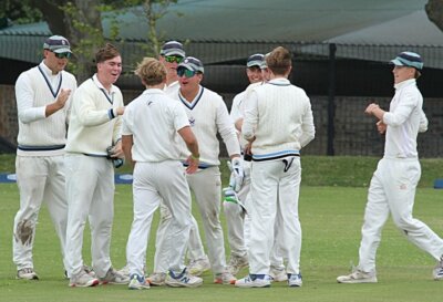 St Andrew's College picked up nine wickets in 35 overs against Bishops, but their bowlers also went at over 7.5 runs per over. Photo; St Andrew's College on Instagram.