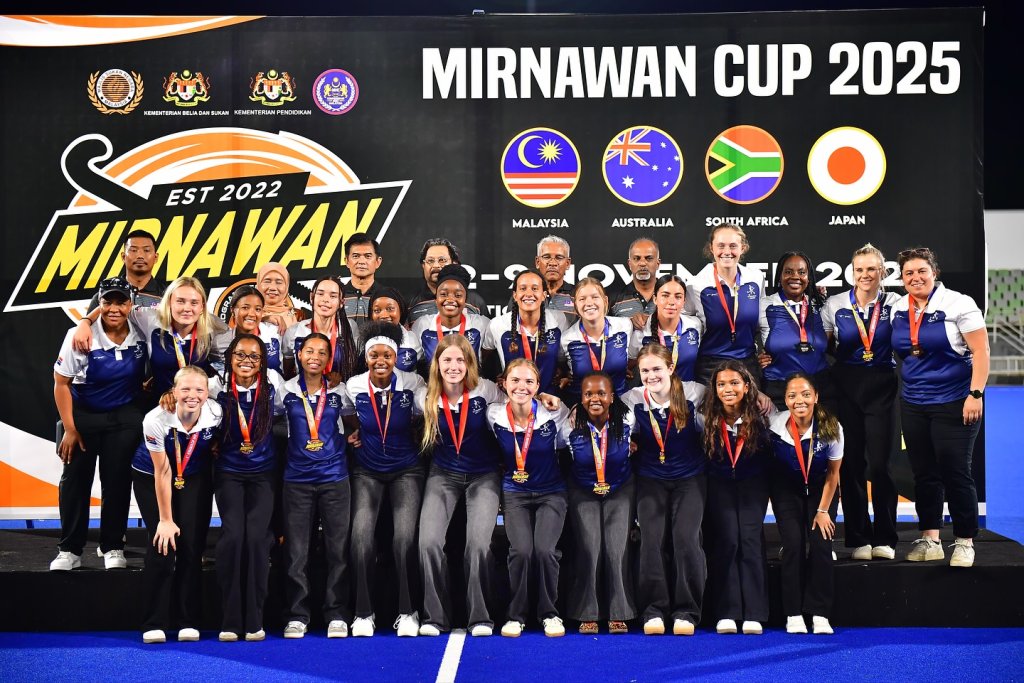 The SA U17 girls' team clinched the bronze medal at the Dato Mirnawan Cup. Photo: National Hockey Development Program (NHDP)