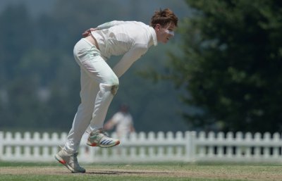 Luke Wilson led the Hilton College attack, capturing 3/37 in 10 overs. Photo: Justin Waldman Sports Photography.