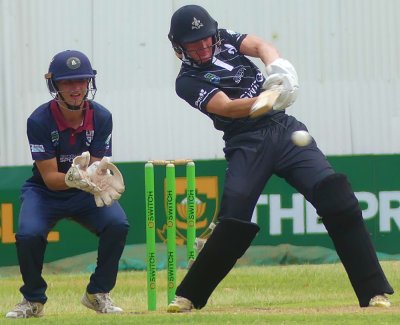 Hilton College captain Robert Burman let his bat do the talking as he led his side to the KZN regional title in the Switch Schools SA20 Volume Two competition. Photo: Brad Morgan.