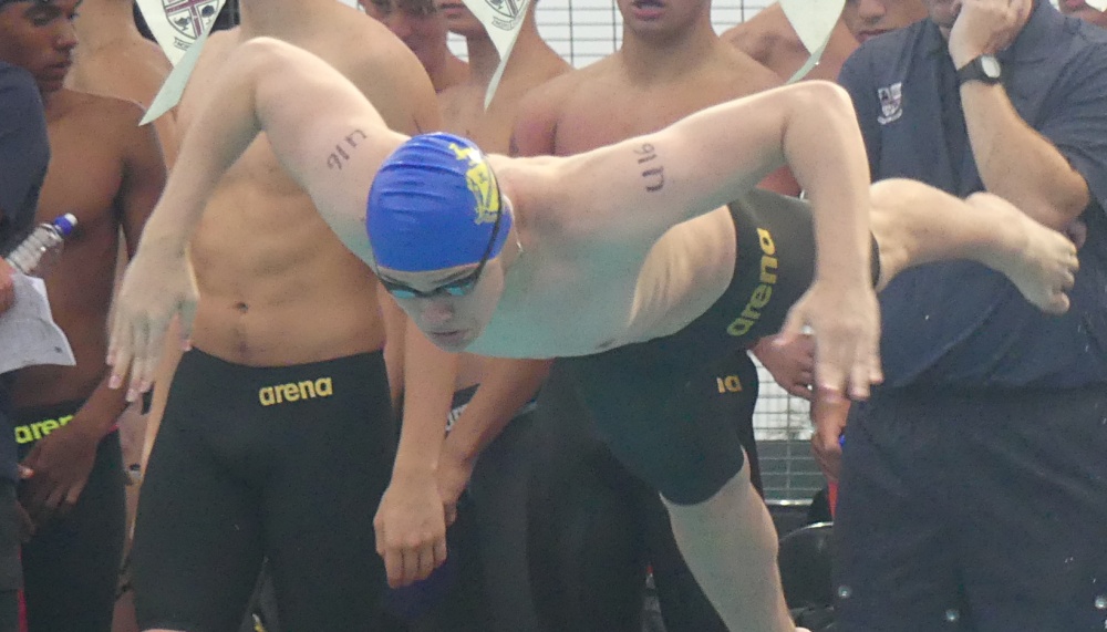 St David's Marist Inanda, with two wins, and Grey College, also with two wins, broke up the dominace of St Benedict's College and Westville Boys' High, who won the rest of the Nestor Pierides Memorial Gala relay races. Photo: Brad Morgan.