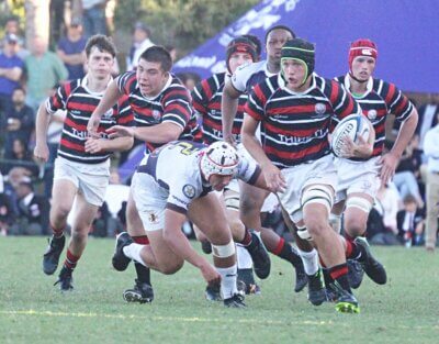 Maritzburg College built up a good lead early, than withstood a fierce Northwood fightback to claim a hard-fought three-point victory in Durban. Photo: Maritzburg College on Facebook.